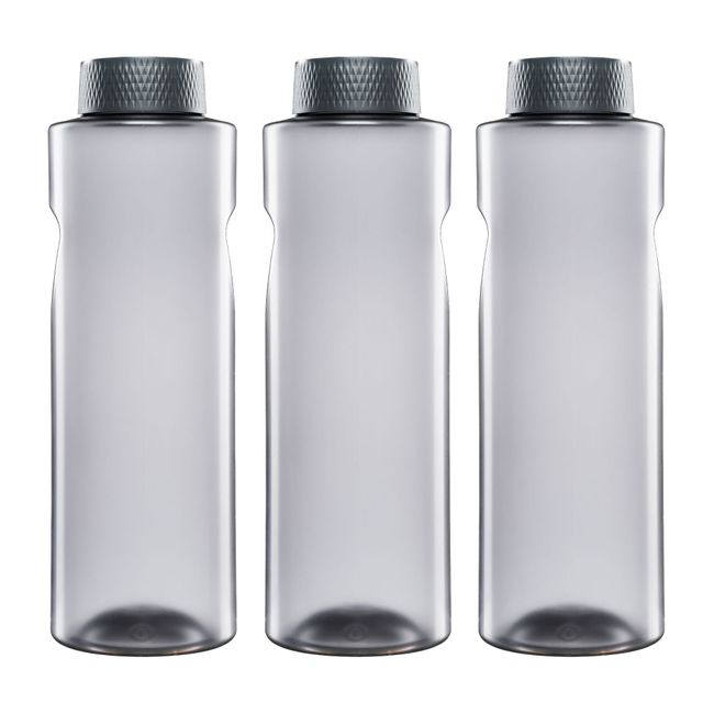 3x Kavodrink Premium Trinkflasche Wasserflasche Frosted-Grau 0,8 L